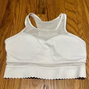 Zyia White Star Mesh Bra